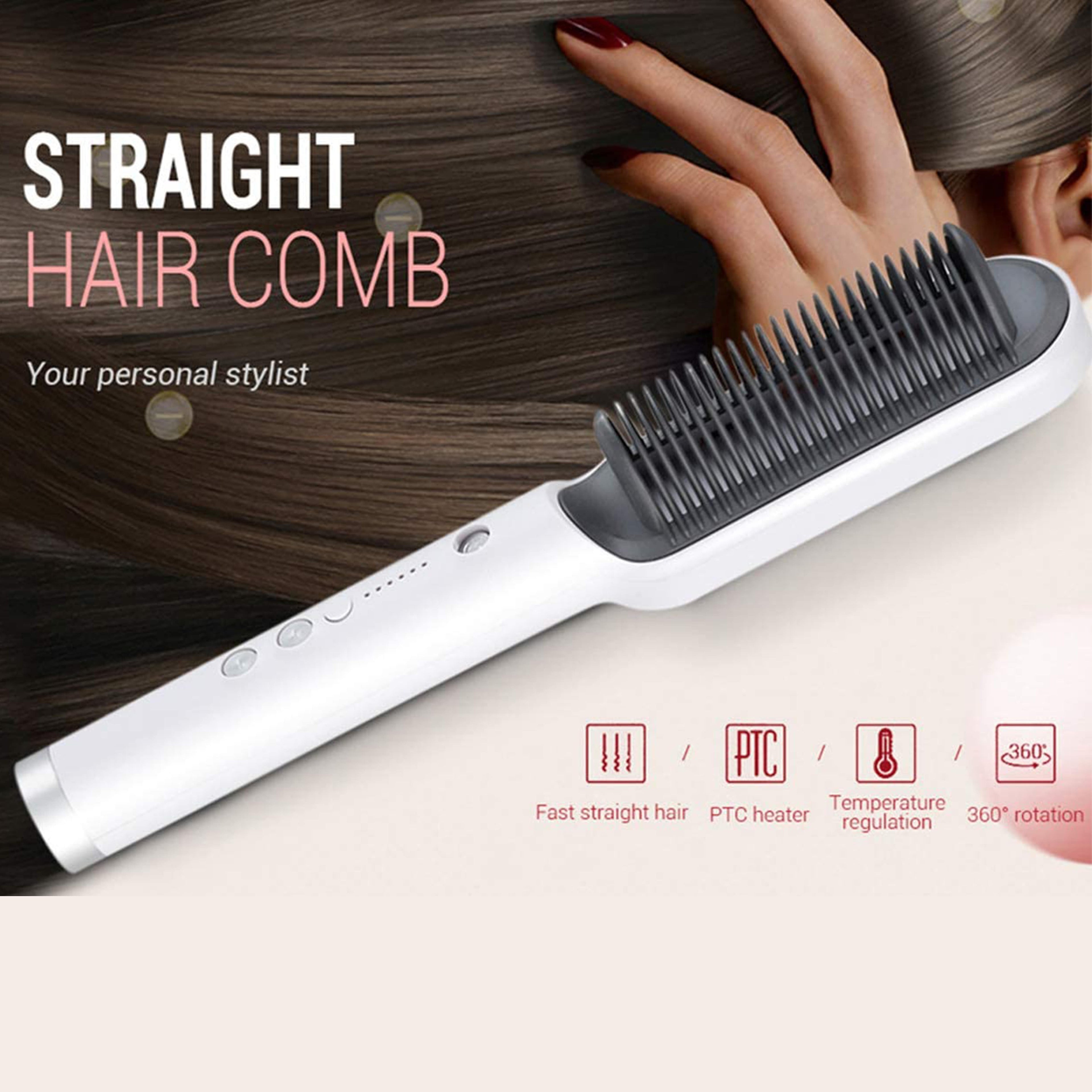 Electric Professional Hair Straightning Brush