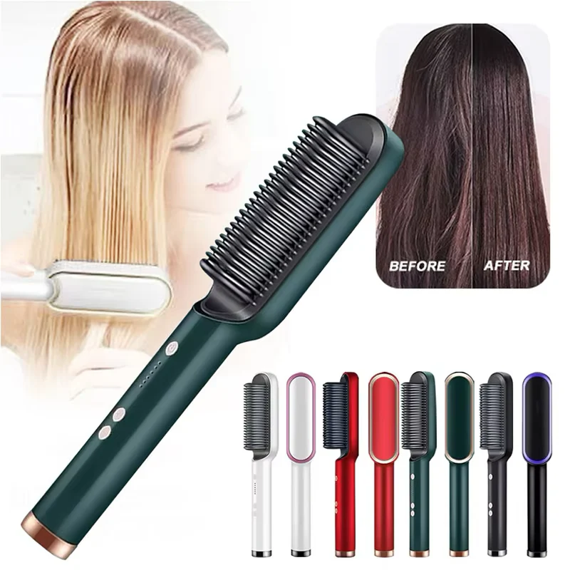 Electric Professional Hair Straightning Brush